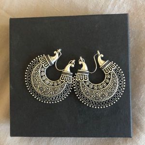 Silver Tibetan earrings